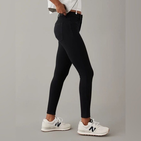 American Eagle Outfitters Denim - American Eagle Womens Black Stretch Jegging Size 4 Regular